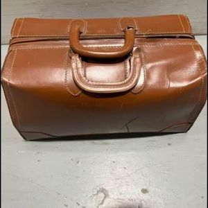 Vintage Eveleigh Brown Cowhide Leather Doctors MEDICAL Carry Dr. Briefcase